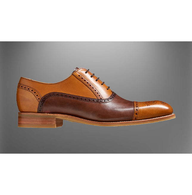 Men Handmade Brown and Tan Leather Brogue Dress Shoes, Men Oxford Shoes