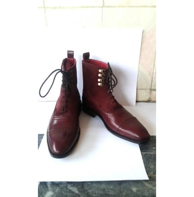 burgundy suede boots mens