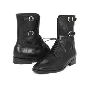 Formal Double Monk Boot,Men,s Leather Boots