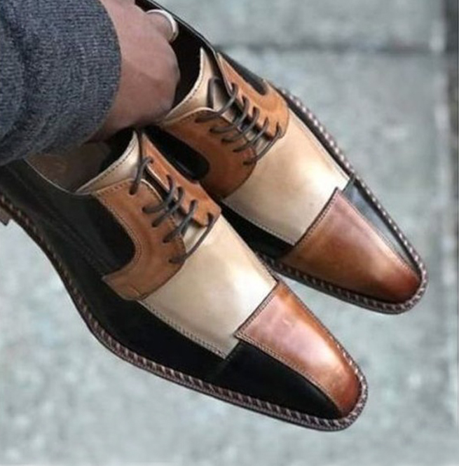 leather lace up shoes