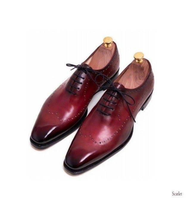 mens burgundy oxford dress shoes