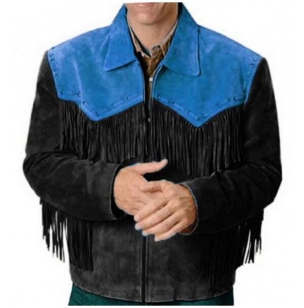 Western Leather Jacket Wear Fringes, Cowboy Jacket, Fringes Jacket For ...
