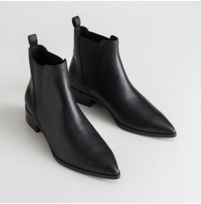 black pointed toe