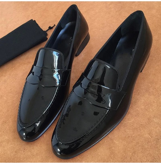 Decent Black Loafer Handmade Leather Shoes