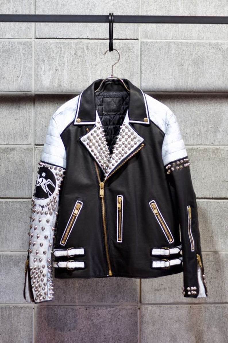 tonyyayo in custom “Pop Smoke” Biker jacket @realpopsmoke ‼️RIP