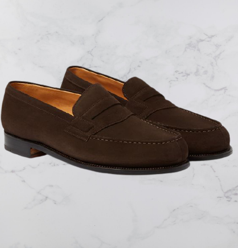 Handmade Men Dark Brown Suede Moccasin Loafer Shoes, Casual Mens Wear ...